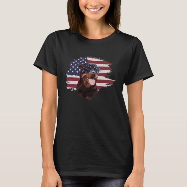 Rottweiler Flag T-Shirt (Front)