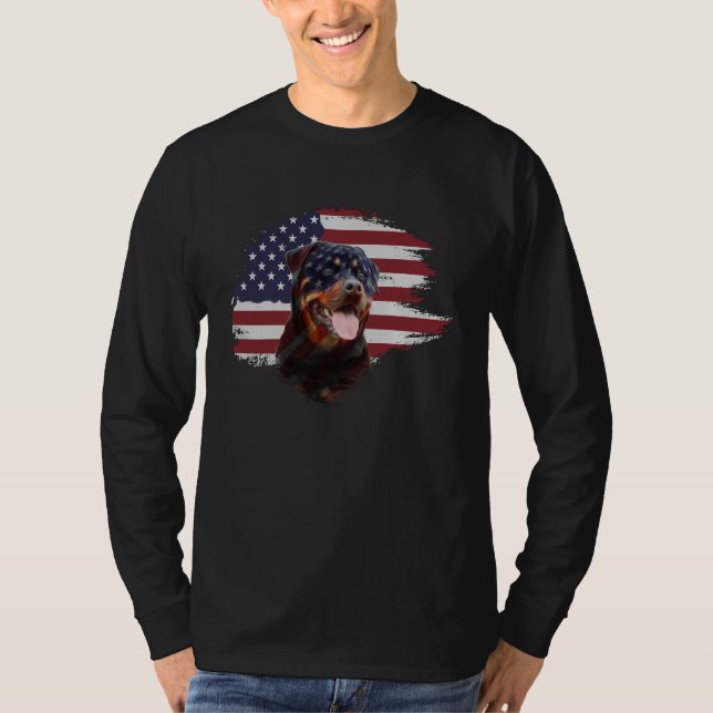Rottweiler Flag T-Shirt (Front)