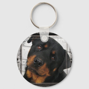 rottweiler-framed keychain
