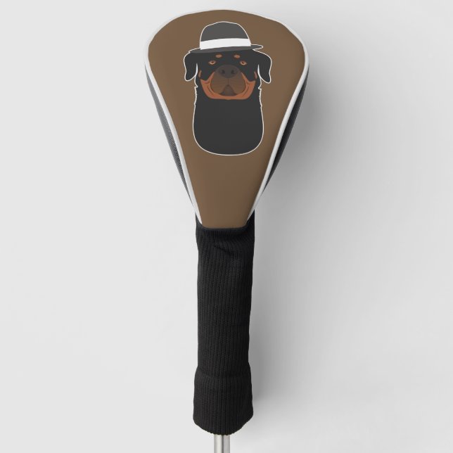 Rottweiler Golf Head Cover (Front)