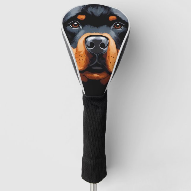 Rottweiler Golf Head Cover (Front)