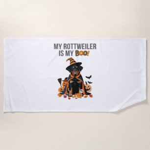 Rottweiler Halloween Costume My Rottweiler is My Beach Towel