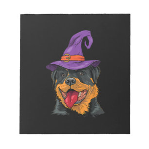 rottweiler halloween dog rottie funny gift notepad