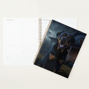Rottweiler Halloween Scary Planner