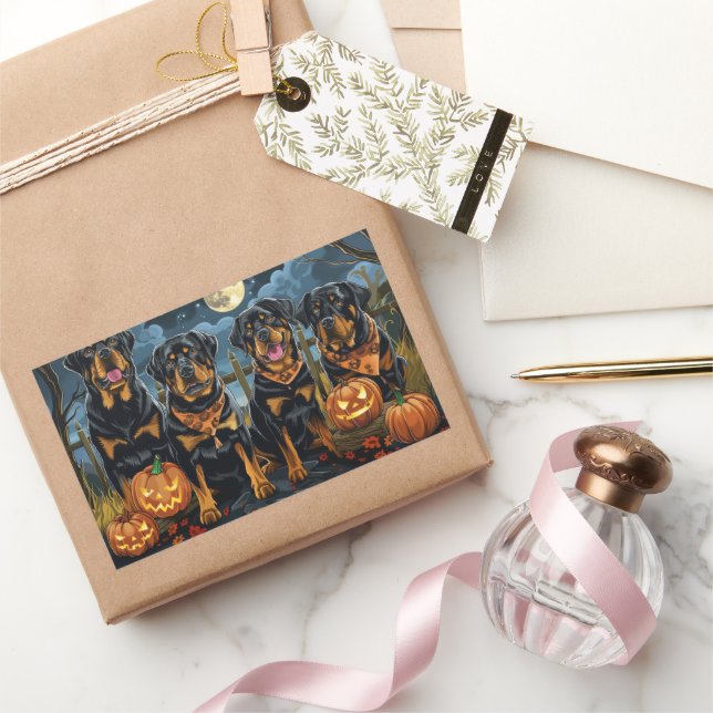 Rottweiler Halloween Spooky Sticker (Gifting)