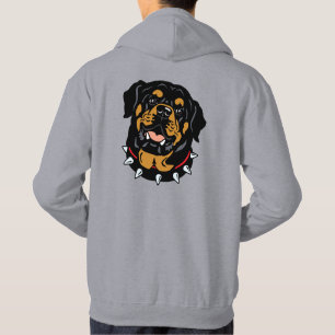 rottweiler head hoodie