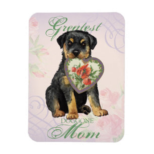 Rottweiler Heart Mom Magnet