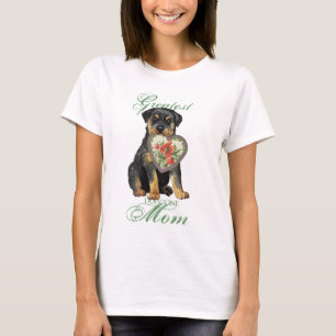 Rottweiler Heart Mom T-Shirt