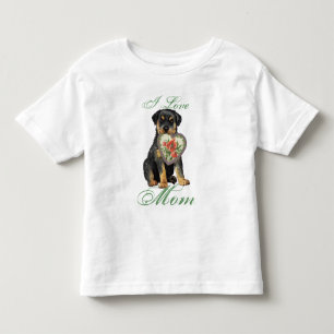 Rottweiler Heart Mom Toddler T-shirt