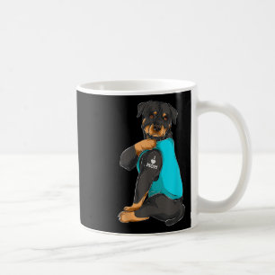 Rottweiler I Love Mom Tattoo Apparel, Dog Mom Gift Coffee Mug