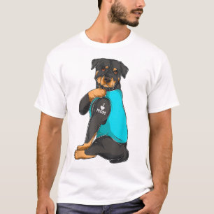 Rottweiler I Love Mom Tattoo Apparel Dog Mom Gifts T-Shirt