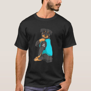 Rottweiler I Love Mom Tattoo Apparel Dog Mom Gifts T-Shirt