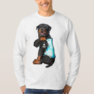 Rottweiler I Love Mom Tattoo T-Shirt