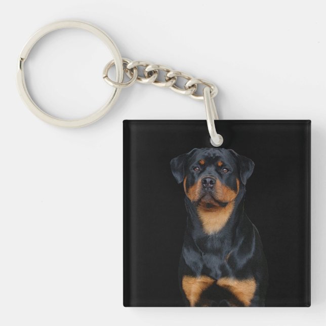 Rottweiler  keychain (Front)