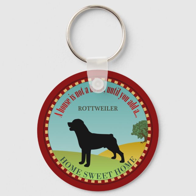 Rottweiler Keychain (Front)