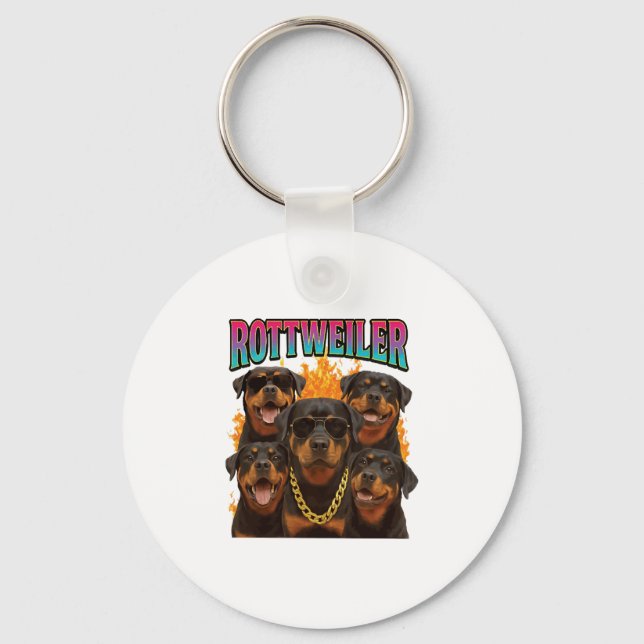Rottweiler  keychain (Front)