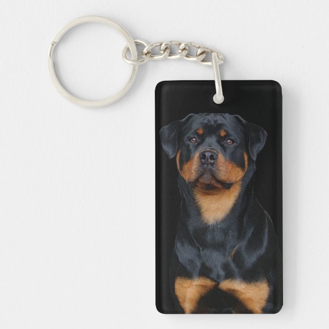 Rottweiler  keychain (Front)