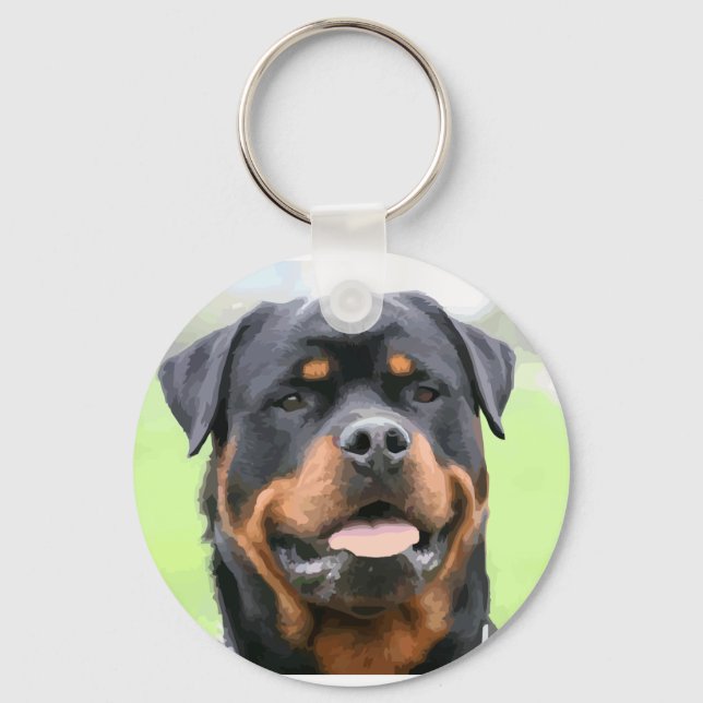 rottweiler keychain (Front)