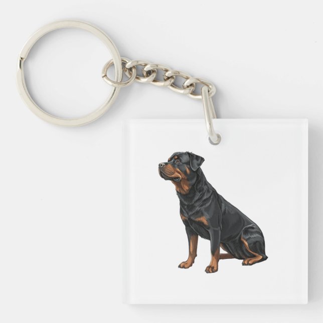 Rottweiler Keychain (Front)