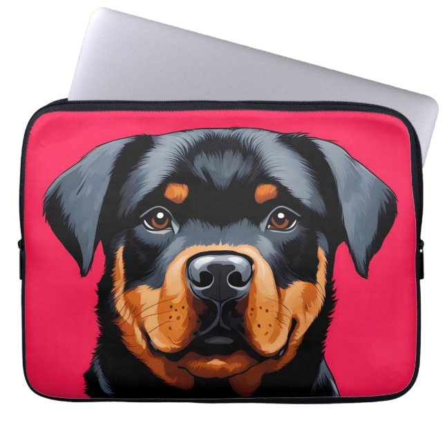 Rottweiler Laptop Sleeve (Front)
