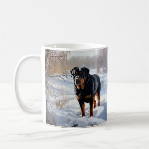 Rottweiler Let It Snow Christmas Coffee Mug