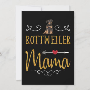 Rottweiler love mama holiday card