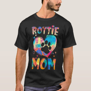Rottweiler Lover Gifts Rottweiler Mom Painting T-Shirt