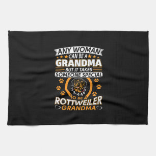 rottweiler lover grandma best gift idea rottweiler kitchen towel