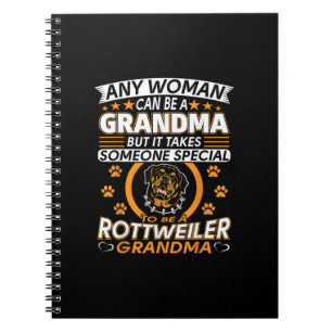 rottweiler lover grandma best gift idea rottweiler notebook
