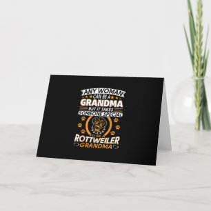 rottweiler lover grandma best gift idea rottweiler thank you card