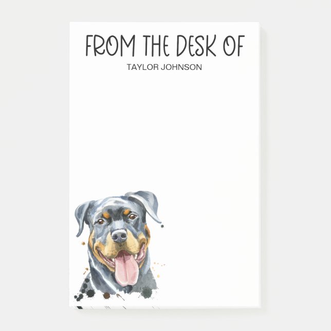 Rottweiler Lover Post-it Notes (Front)