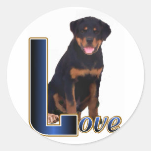 Rottweiler Lovers Gifts Classic Round Sticker