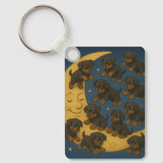 Rottweiler Madness Keychain