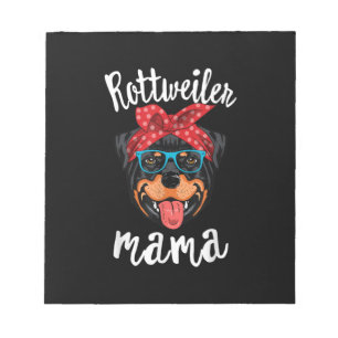 rottweiler mama puppy mom dog mama lover gift notepad