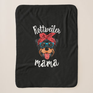 rottweiler mama puppy mom dog mama lover gift sherpa blanket