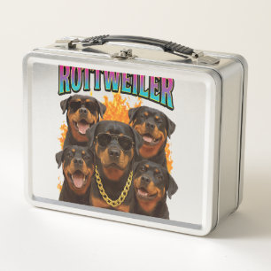 Rottweiler metal lunch box
