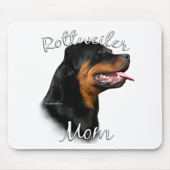 Rottweiler Mom 2 Mouse Pad (Front)