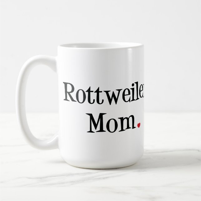 Rottweiler Mom Coffee Mug (Left)