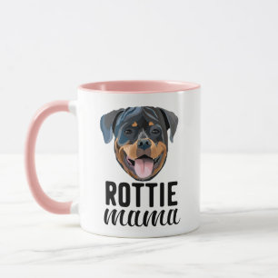 Rottweiler mom dog mom personalized with your dog mug