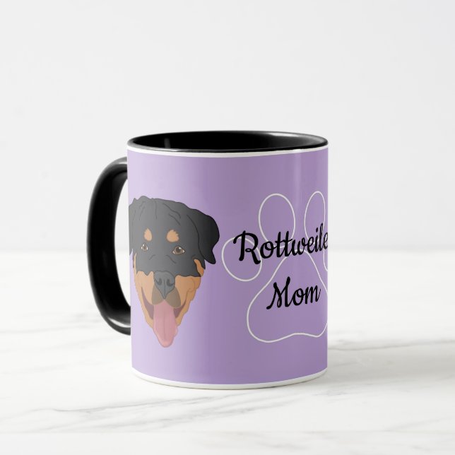 Rottweiler Mom Mug (Front Left)