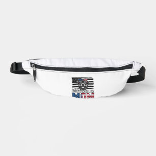 Rottweiler Mom Patriotic Vintage Dog Shirt Design_ Fanny Pack