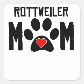 Rottweiler Mom Square Sticker
