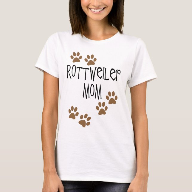 Rottweiler Mom T-Shirt (Front)