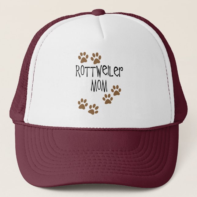 Rottweiler Mom Trucker Hat (Front)