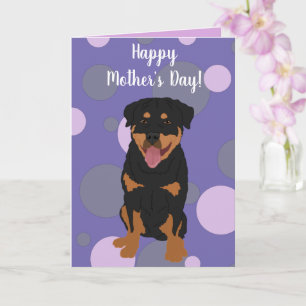 Rottweiler Mother’s Day Card