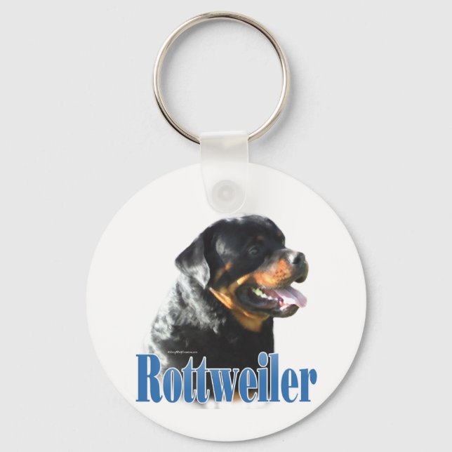 Rottweiler Name Keychain (Front)