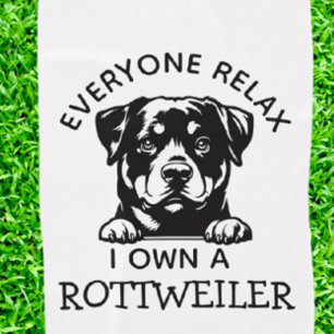 Rottweiler OWNER Golf Towel