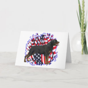 Rottweiler Patriot Card