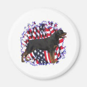 Rottweiler Patriot Magnet