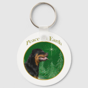 Rottweiler Peace Keychain